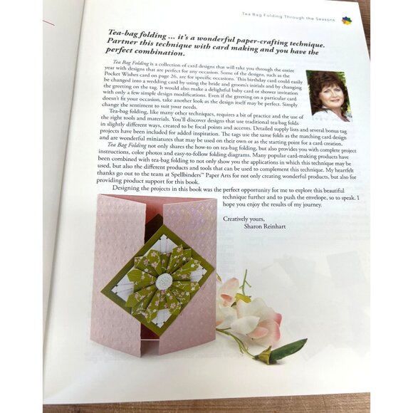 Tea Bag Folding Through The Seasons Craft Instruction Book By Sharon M Reinhart - Picture 3 of 6